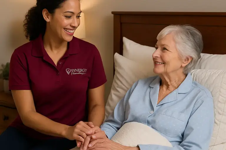 Caregiver providing overnight home care for a senior in Tucson AZ