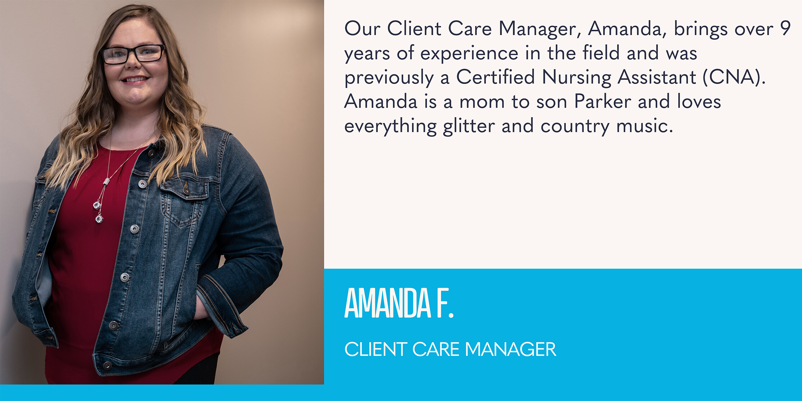 Photo of Amanda F., and bio