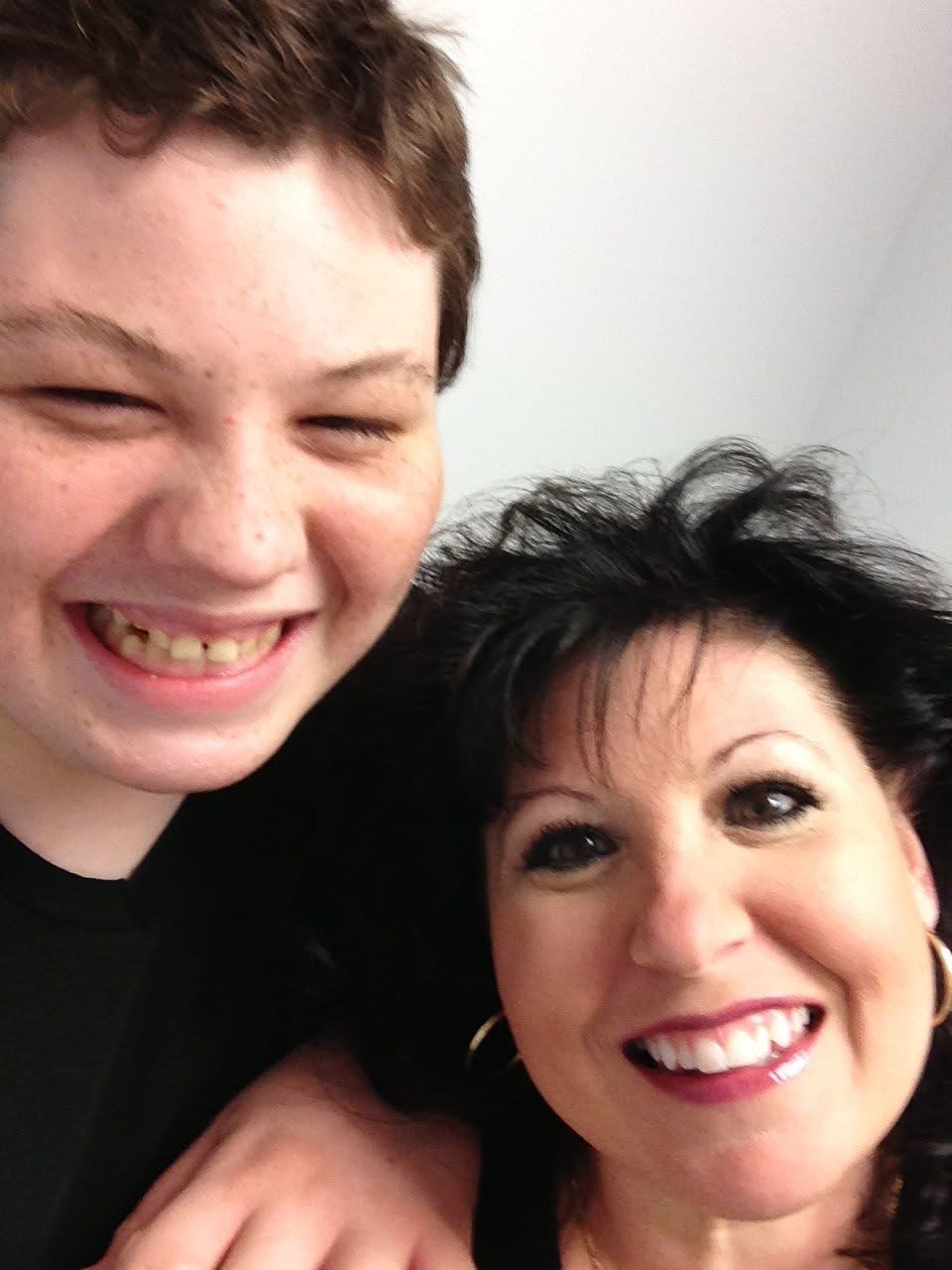 Bernadettte Gregson with their son Matthew