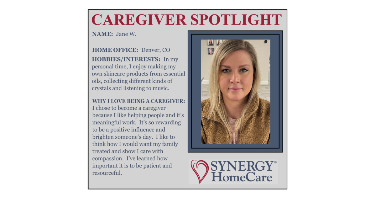 Caregiver Spotlight - Jane