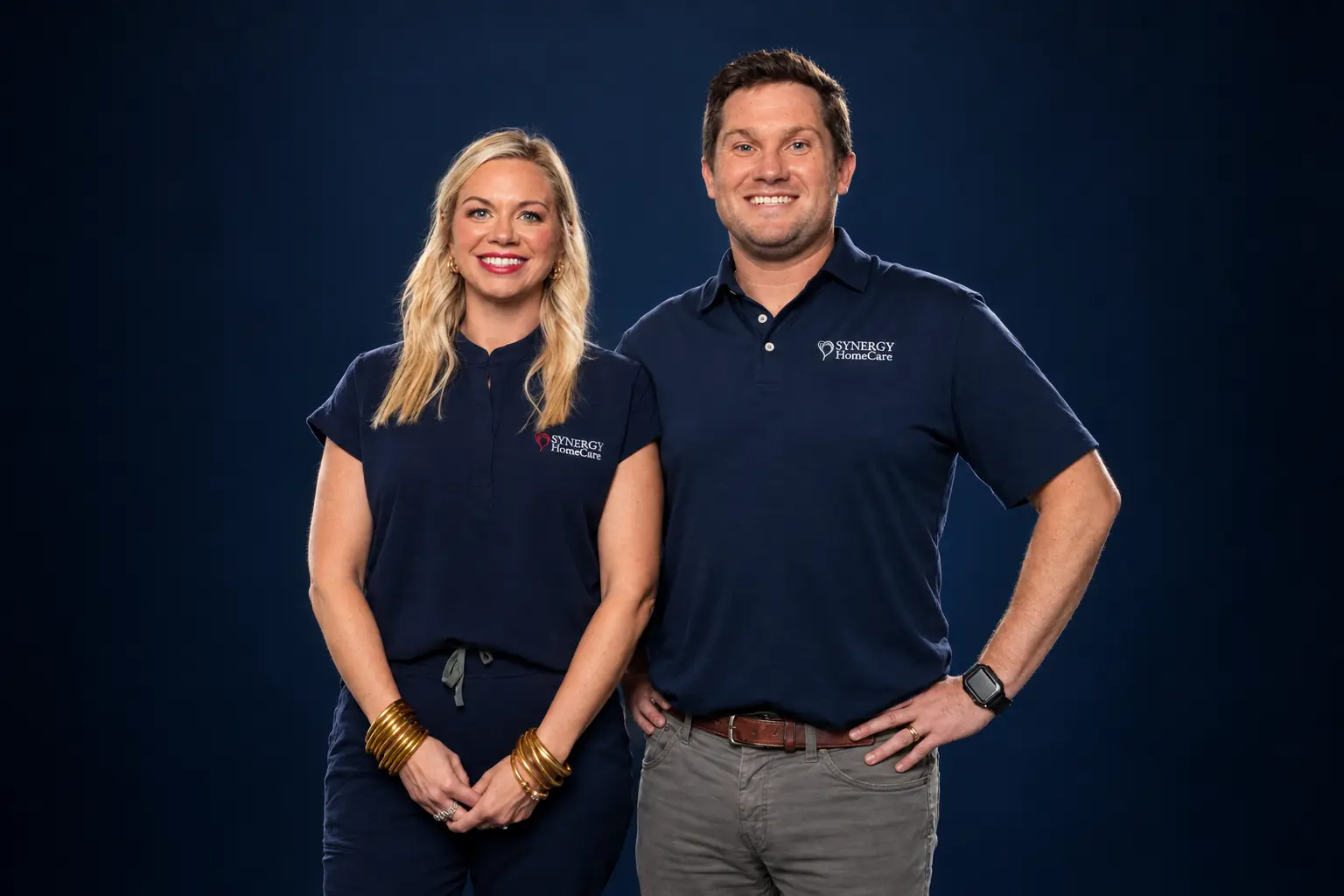 Owners Justin and Ashley Ange, SYNERGY HomeCare Goldsboro, NC