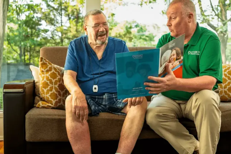 SYNERGY HomeCare client and caregiver