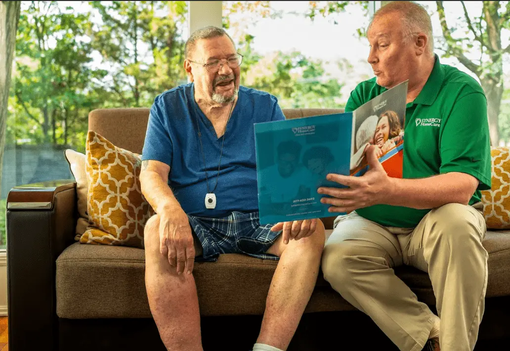 SYNERGY HomeCare client and caregiver