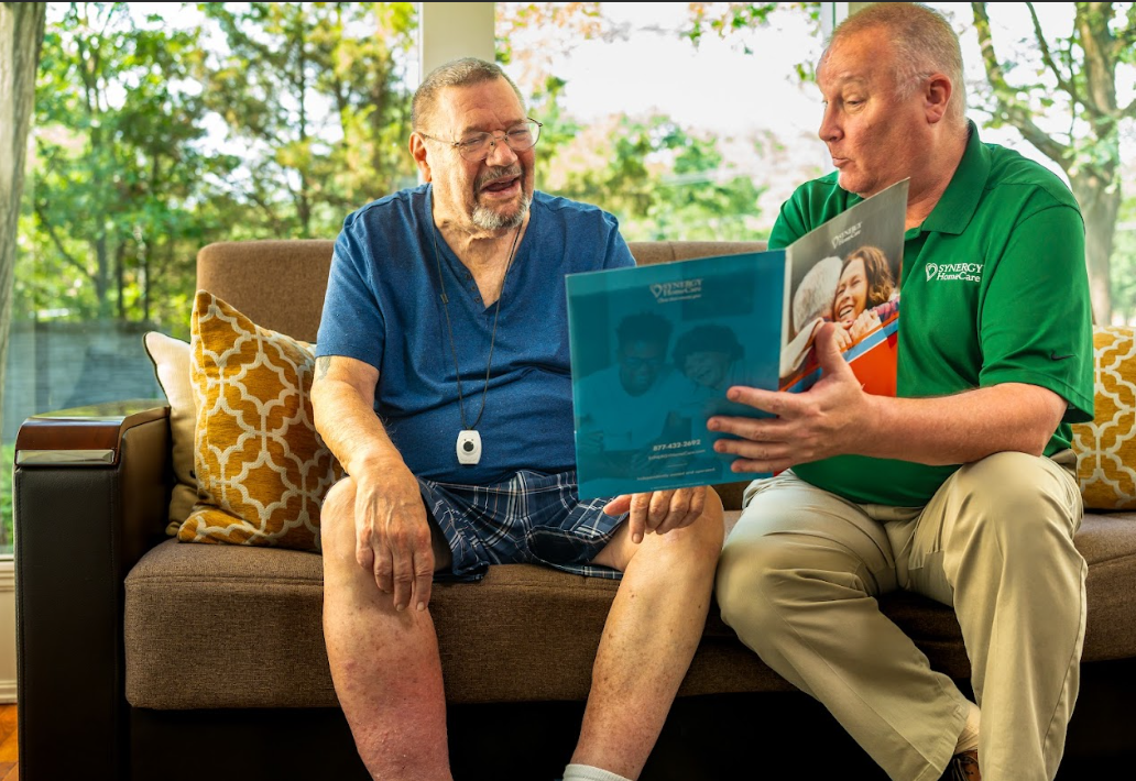 SYNERGY HomeCare client and caregiver