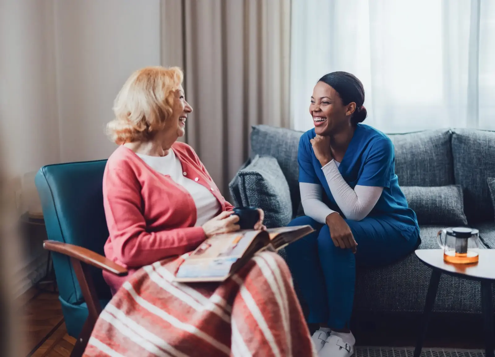 Senior companionship with caregiver_70%
