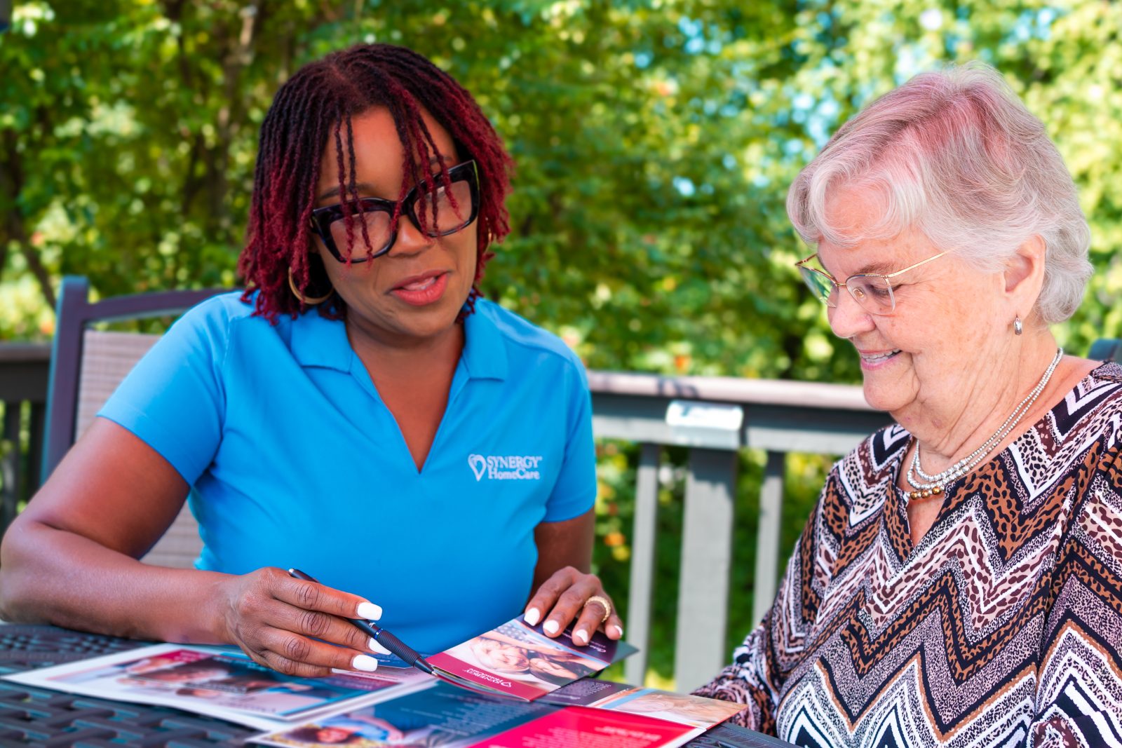 SYNERGY HomeCare client and caregiver