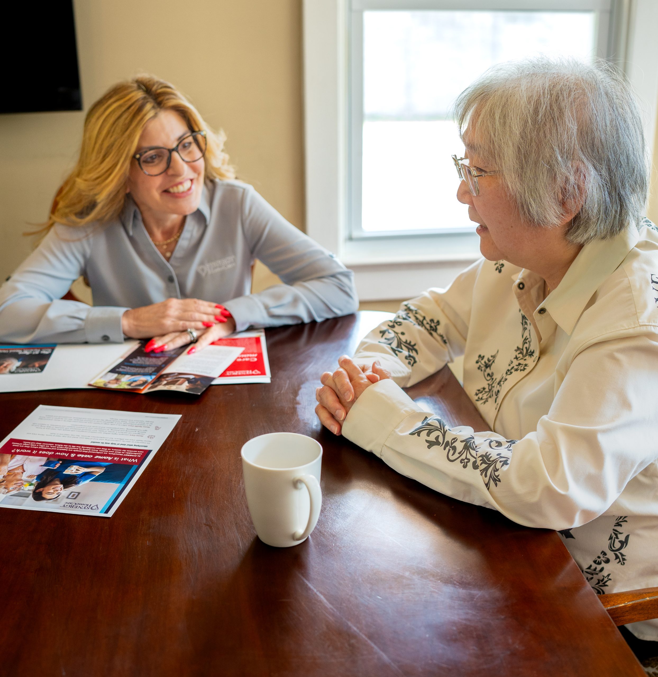 SYNERGY Homecare client and caregiver