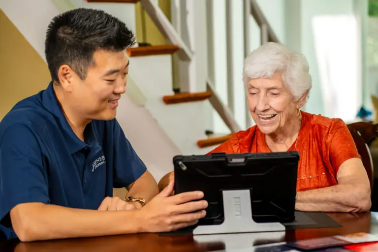 SYNERGY HomeCare client and caregiver