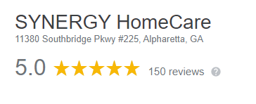 SYNERGY HomeCare of Alpharetts' 5 star reviews from clients who wrote reviews in Google