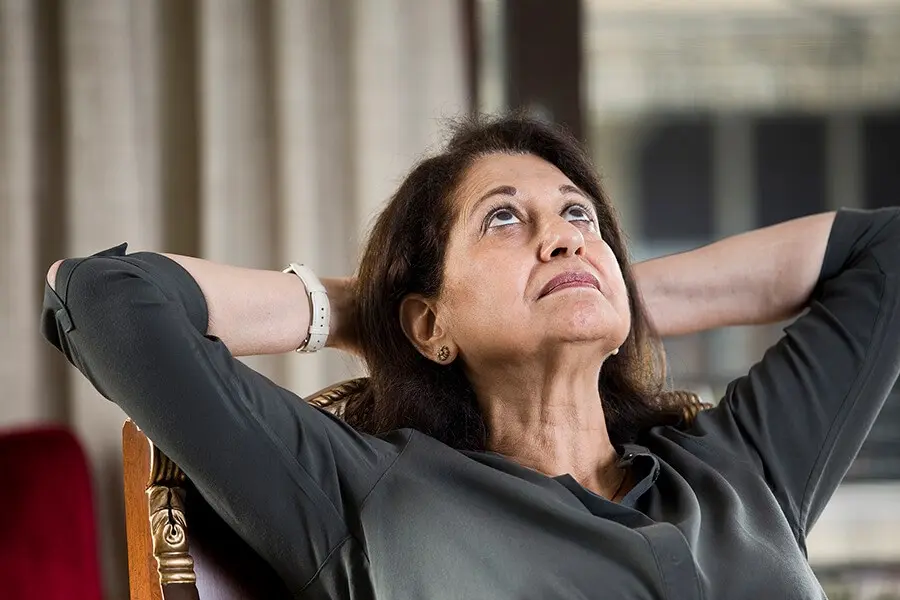 bored senior woman