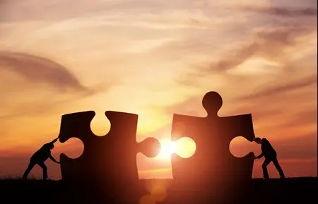 Puzzle pieces coming together