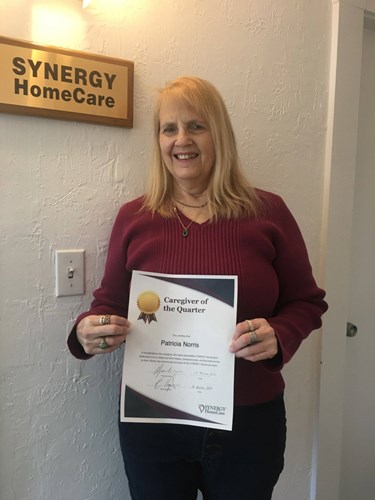 Patricia Norris wins Caregiver of the Quarter award