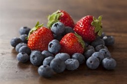 Strawberries And Blueberries