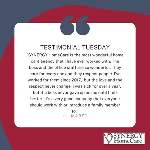 Testimonial from Caregiver