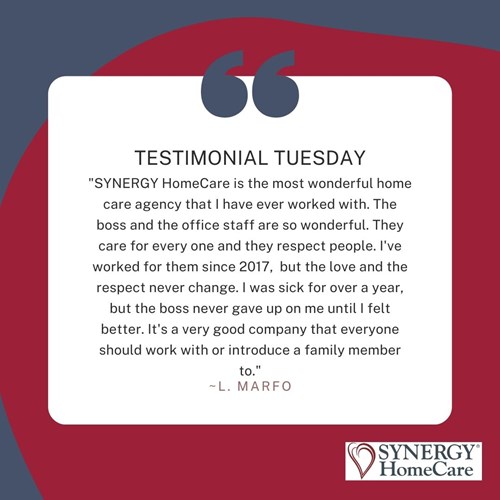 Testimonial from Caregiver