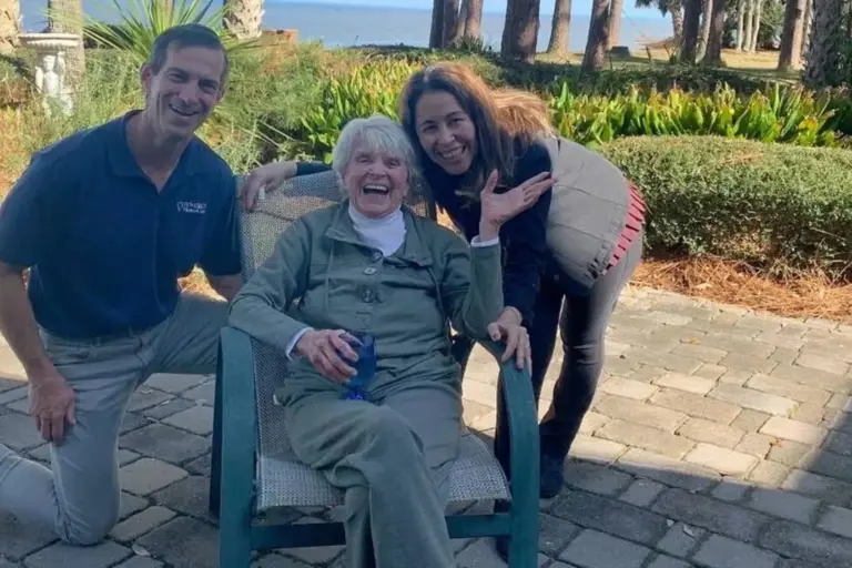 Mark Piegza, Jeanette Cram, also known as the “Cookie Lady and caregiver Julia Marshall