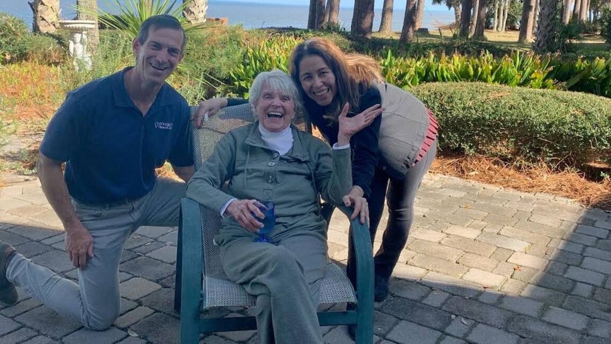 Mark Piegza, Jeanette Cram, also known as the “Cookie Lady and caregiver Julia Marshall