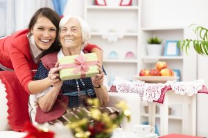 Senior Caregiver Helping Client