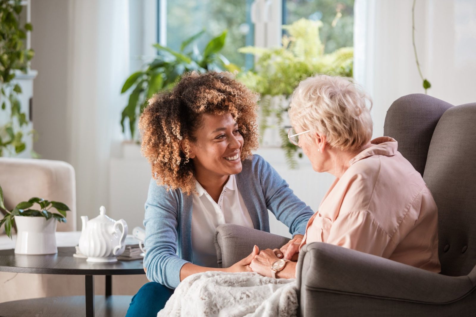 Caregiver sharing tips for National Safety Month