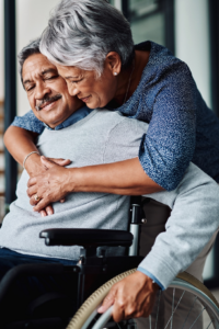 Disabled Veteran with his spouse. 